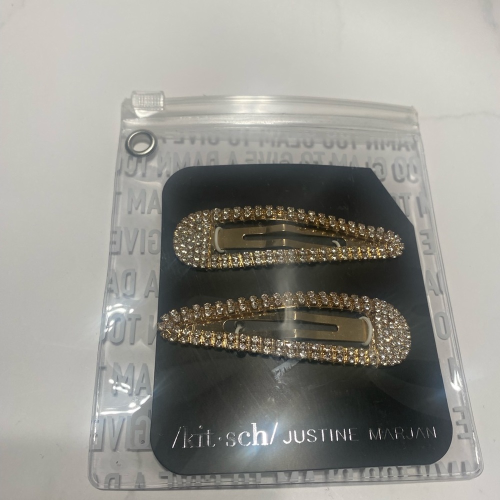 ****SOLD******Kitsch x Justine Marjan Large Snap Clips Set